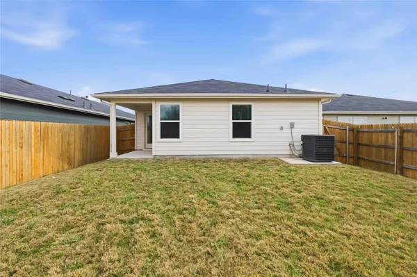 a backyard of a house