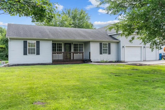 a house with a garden