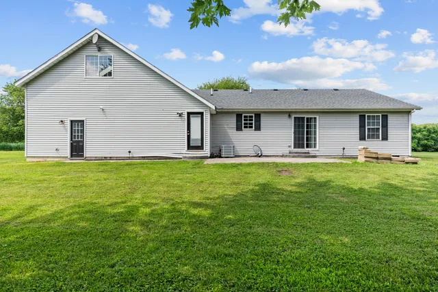 a house view with a garden space