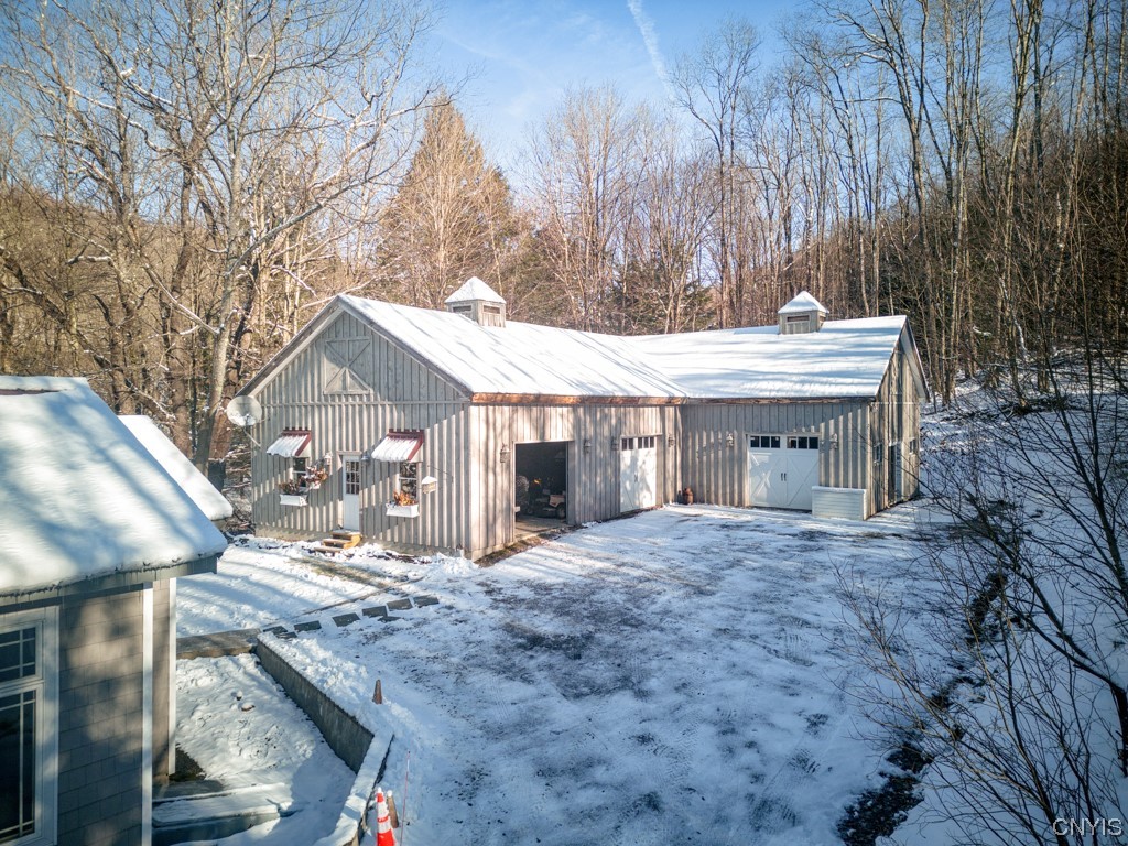 538 State Highway Georgetown, NY 13072 - Photo 13 of 50 Three-car detached garage with mezzanine area for