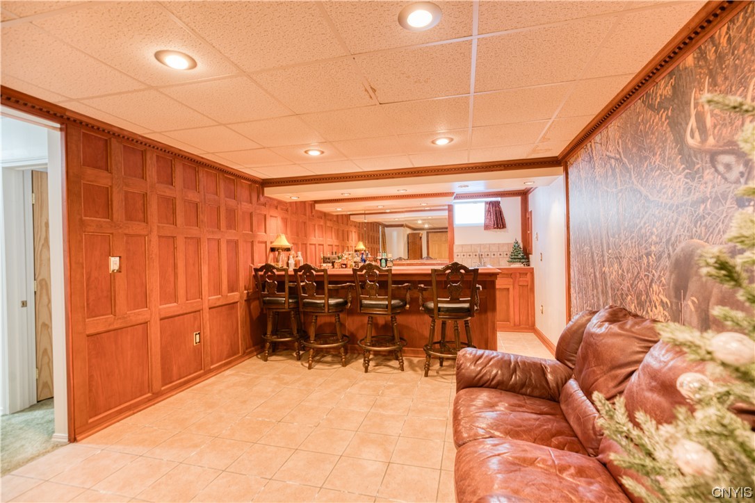 538 State Highway Georgetown, NY 13072 - Photo 42 of 50 Lower-level with massive wet bar including custom