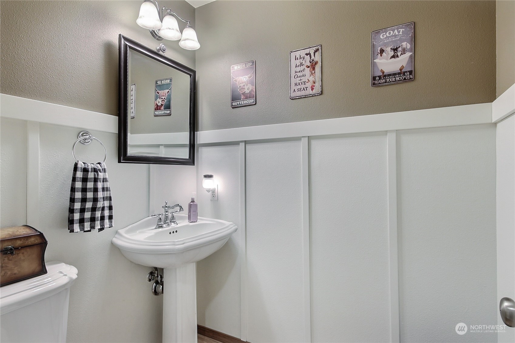 17502 Littlerock Road Southwest Rochester, WA 98579 - Photo 11 of 20 a bathroom with a sink and a mirror