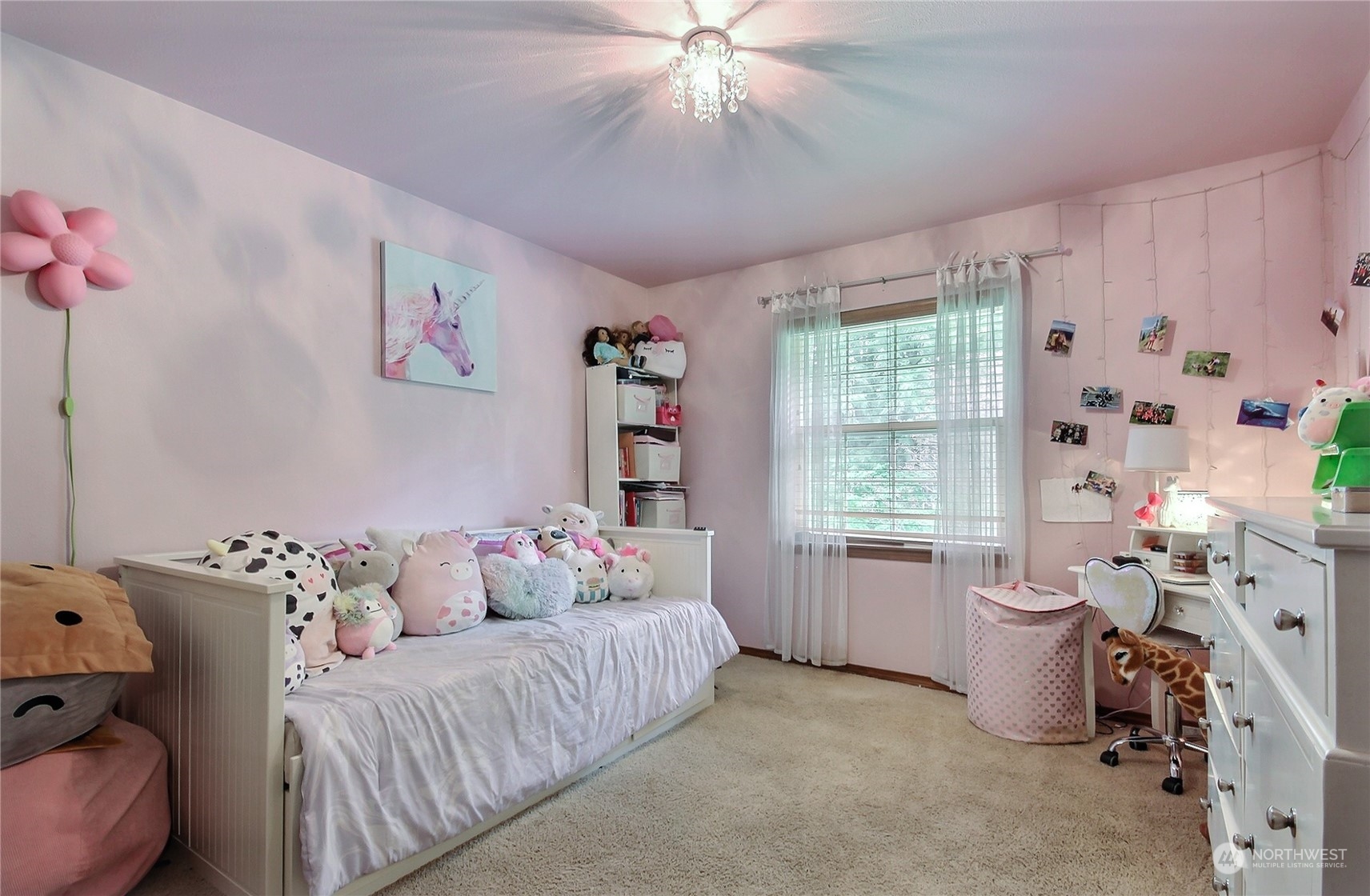 17502 Littlerock Road Southwest Rochester, WA 98579 - Photo 16 of 20 a room with a bed and a window