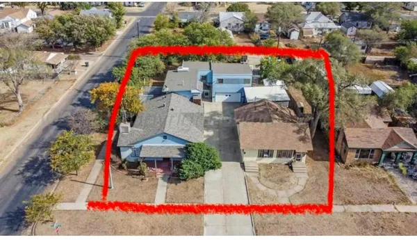 an outdoor space with patio