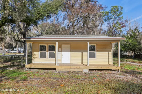 front view of a house with a porch