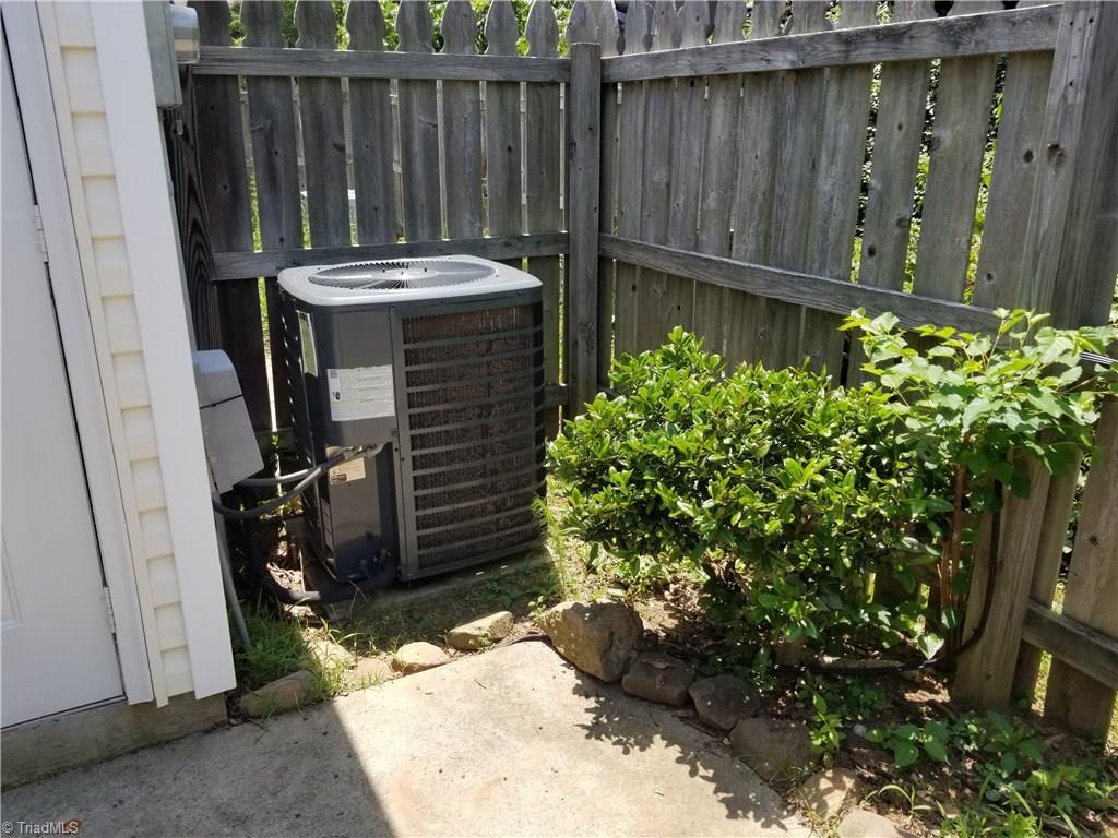 2940 WaterStone Loop High Point, NC 27265 - Photo 16 of 16 The heat pump system was installed approximately 3 years ago and has a 10 year warranty! There is also a storage room located off of this patio and to the left side of this picture.