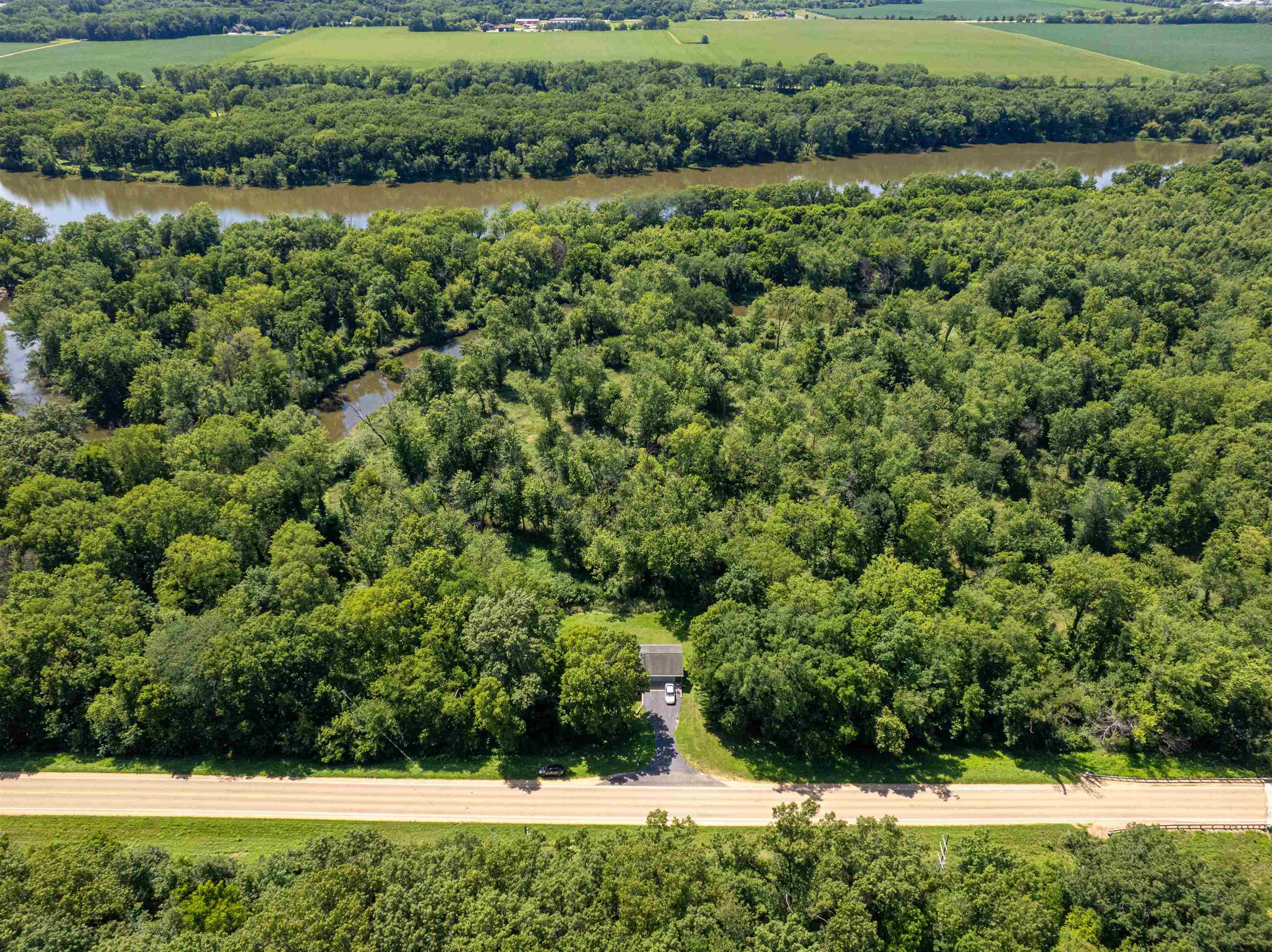 1912 Daysville Road Oregon, IL 61061 - Photo 2 of 74 an aerial view of residential house with outdoor space and trees all around