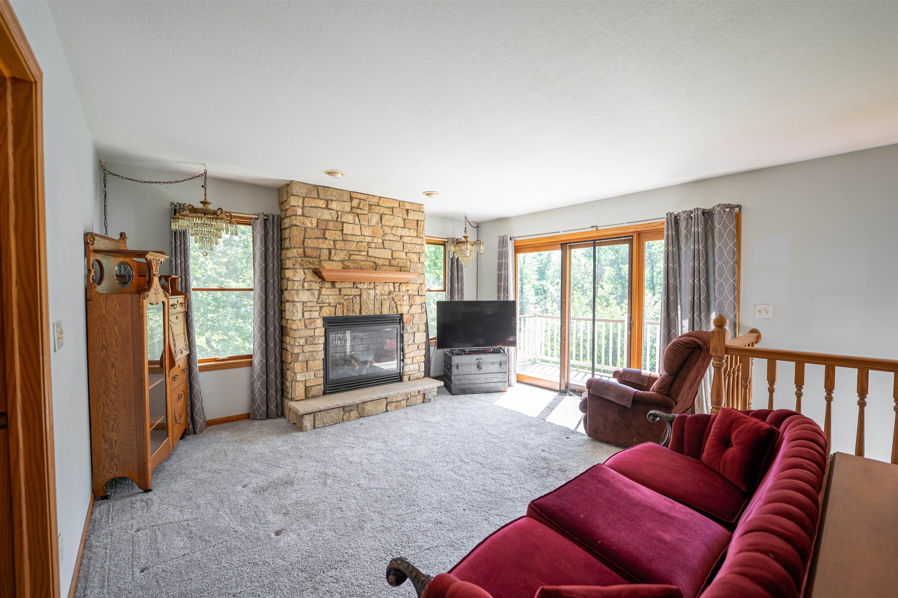 1912 Daysville Road Oregon, IL 61061 - Photo 27 of 74 a living room with furniture and a fireplace