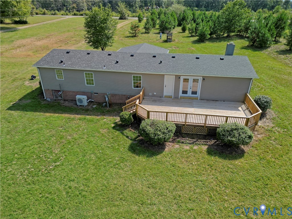2110 Military Road Amelia Court House, VA 23002 - Photo 32 of 46 an aerial view of a house with a yard