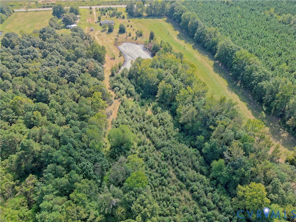 2110 Military Road Amelia Court House, VA 23002 - Photo 41 of 46 an aerial view of residential house with outdoor space and trees all around