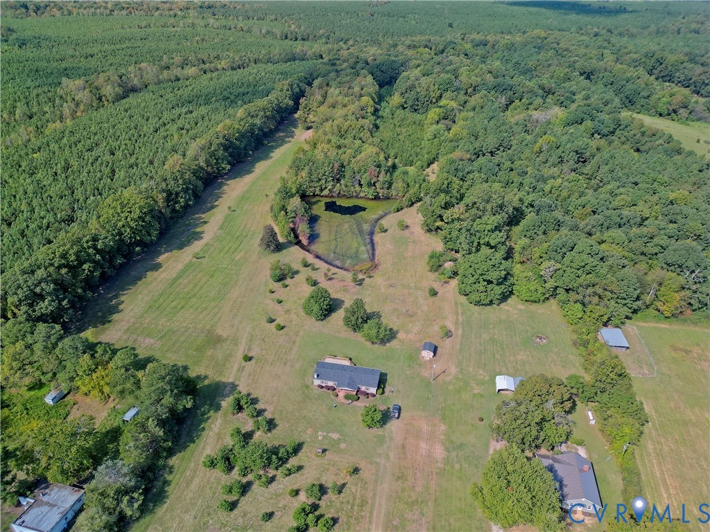 2110 Military Road Amelia Court House, VA 23002 - Photo 42 of 46 an aerial view of a house with a yard