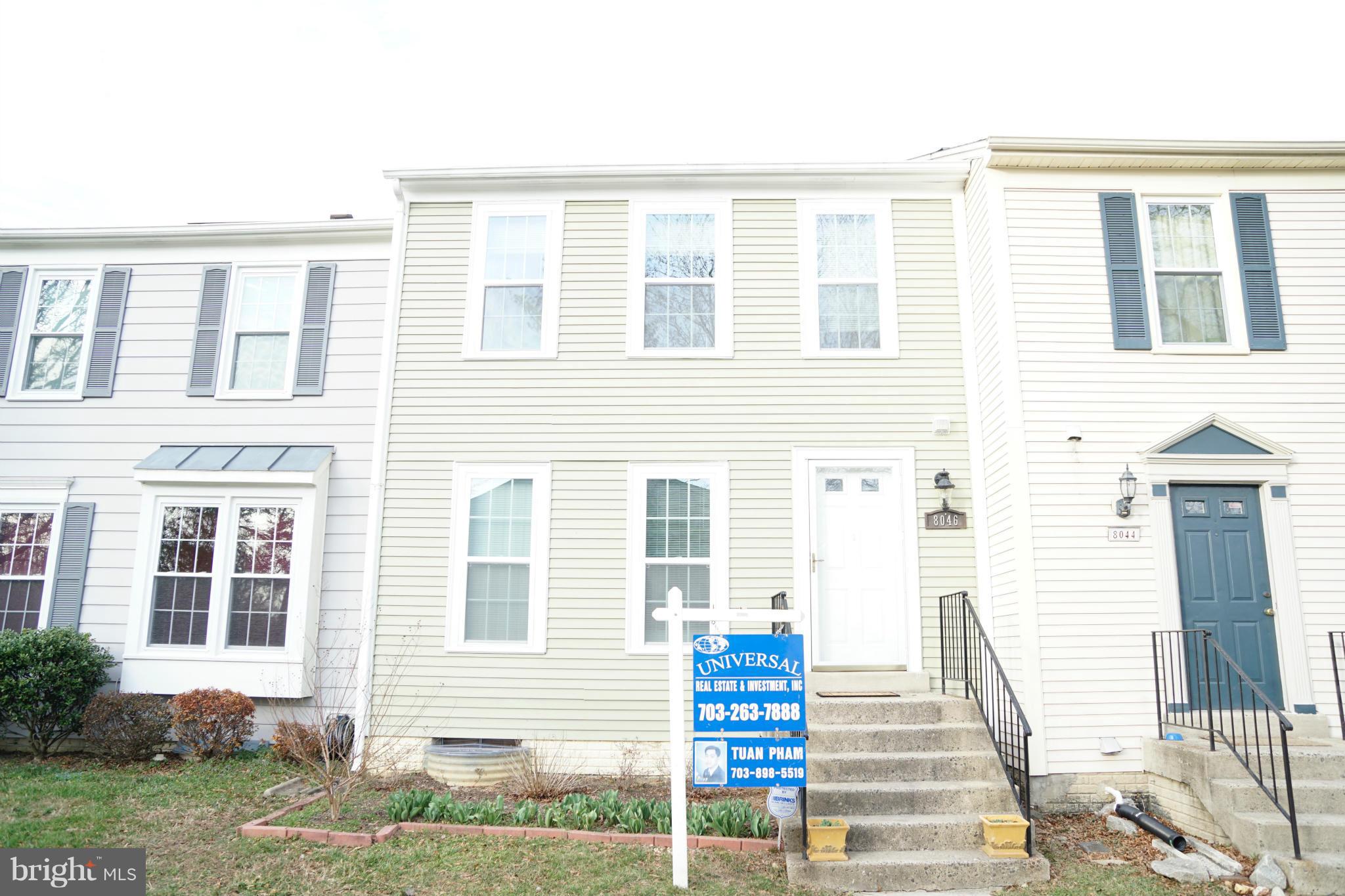 8046 Felecity Court Springfield, VA 22153 - Photo 1 of 26 a front view of a house with a yard