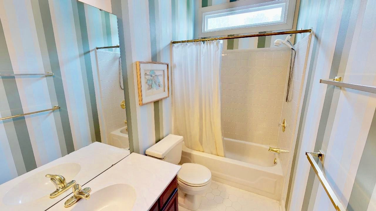 7504 Boscobel Way Raleigh, NC 27615 - Photo 15 of 25 Full bath downstairs is great for guests! Downstairs Bath