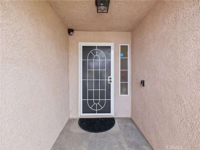 a view of front door of house