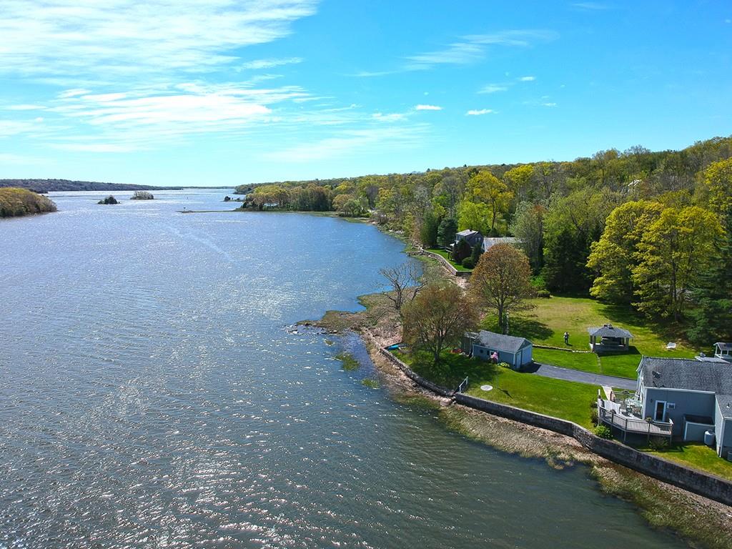 166 River Road Westport, MA 02790 - Photo 30 of 30 an aerial view of a house with a garden and lake view