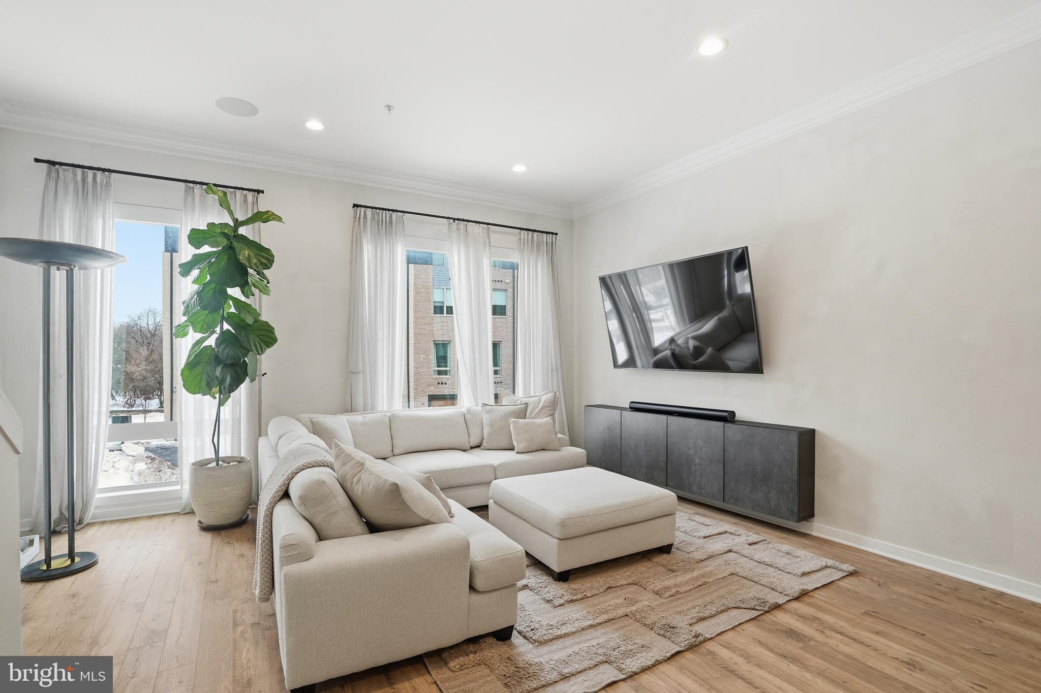 3112 Pierview Lane Philadelphia, PA 19125 - Photo 17 of 39 a living room with furniture and a potted plant