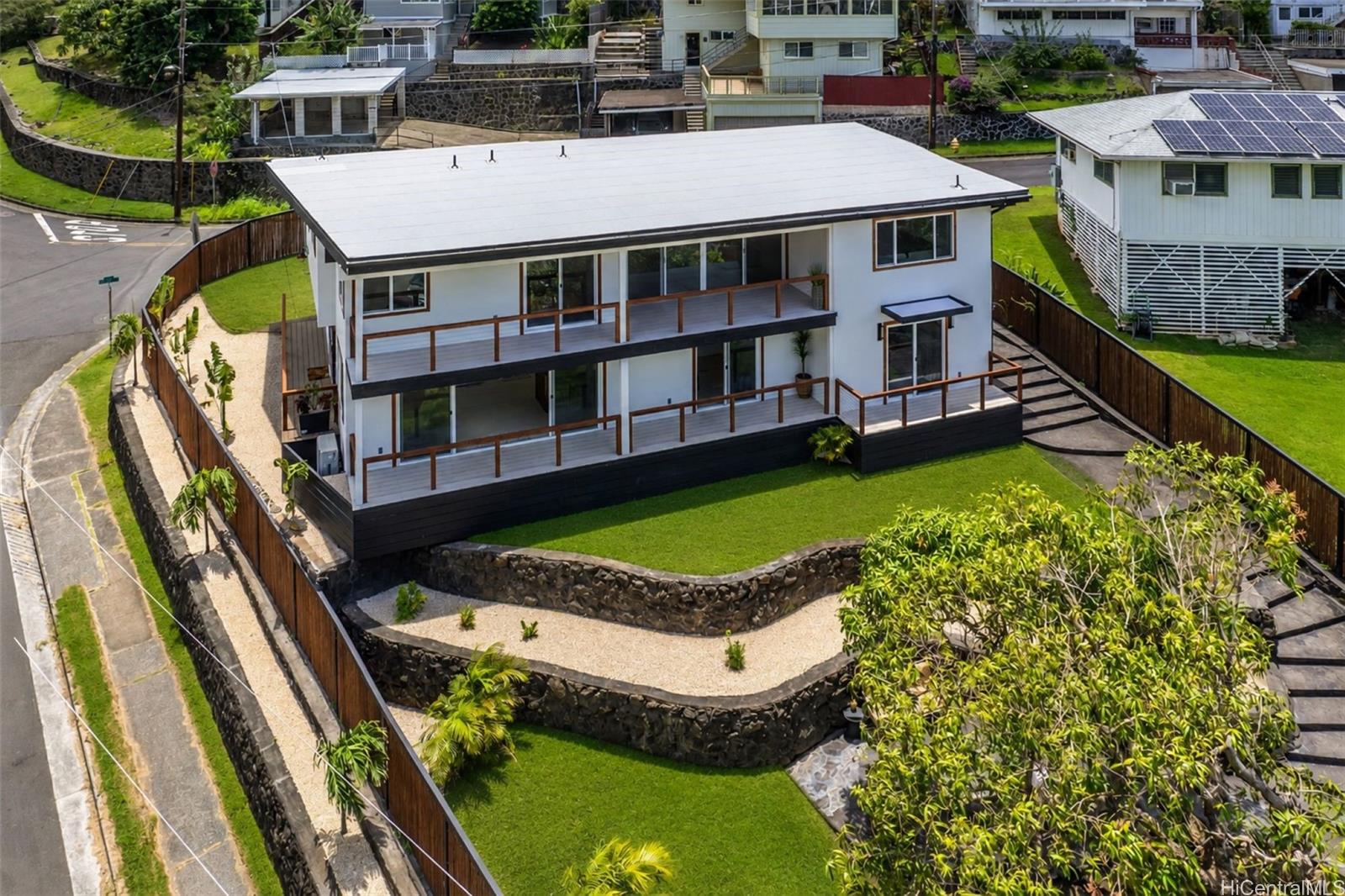 852 Kainoa Place Honolulu, HI 96821 - Photo 23 of 25 a aerial view of a house with swimming pool