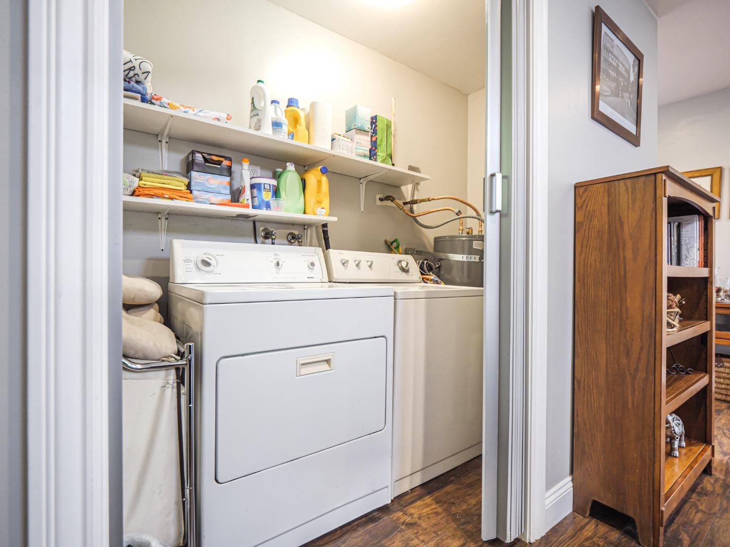 757 Cathedral Drive Aptos, CA 95003 - Photo 11 of 32 a utility room with dryer and washer