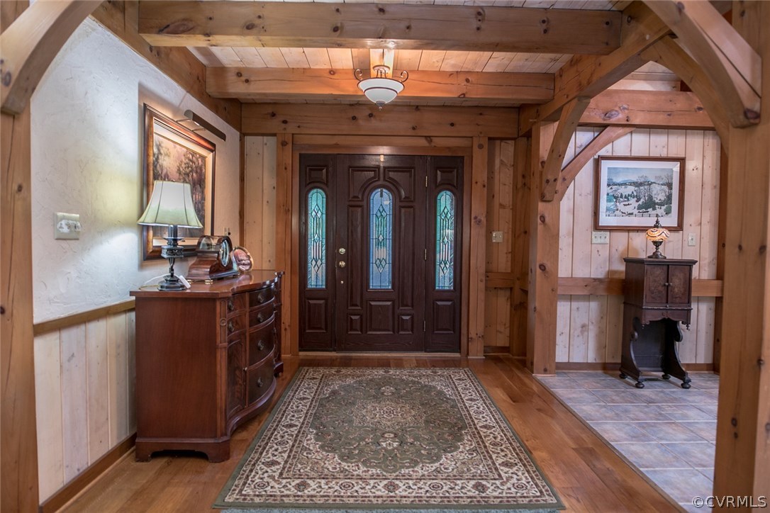 14101 Happy Hill Road Chester, VA 23831 - Photo 16 of 50 Grand foyer with custom front door with arched sta