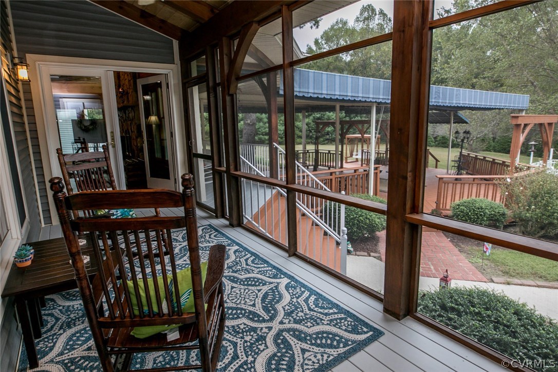 14101 Happy Hill Road Chester, VA 23831 - Photo 30 of 50 Screen Porch off Living room overlooking in ground