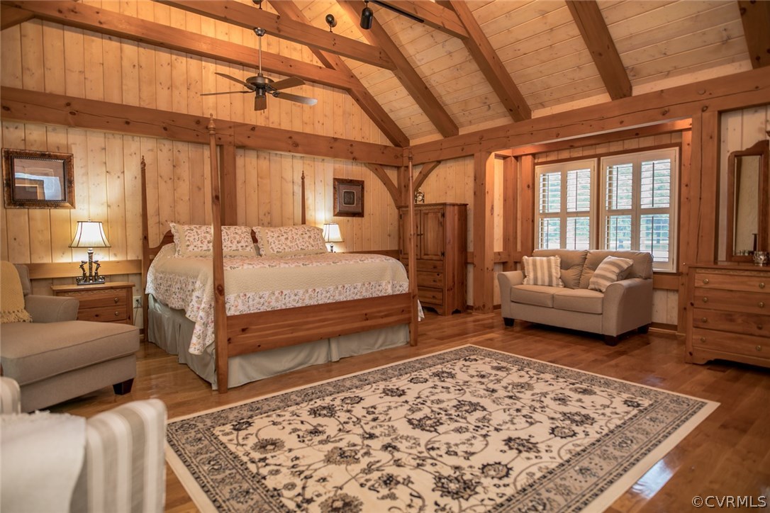14101 Happy Hill Road Chester, VA 23831 - Photo 33 of 50 First floor exquisite master bedroom, with cathedr