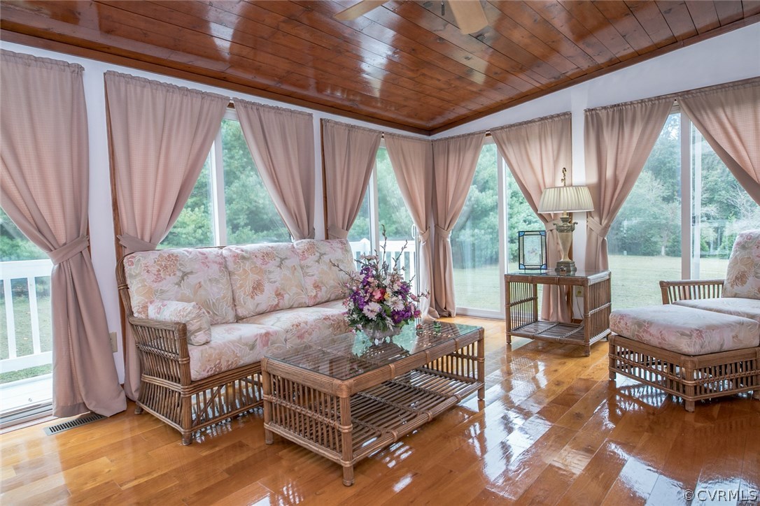 14101 Happy Hill Road Chester, VA 23831 - Photo 42 of 50 Four-season Florida room with incredible views of