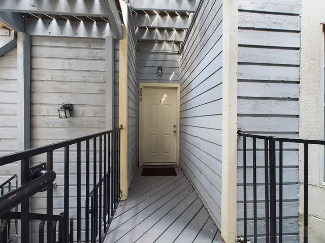 a house with trees in front of it