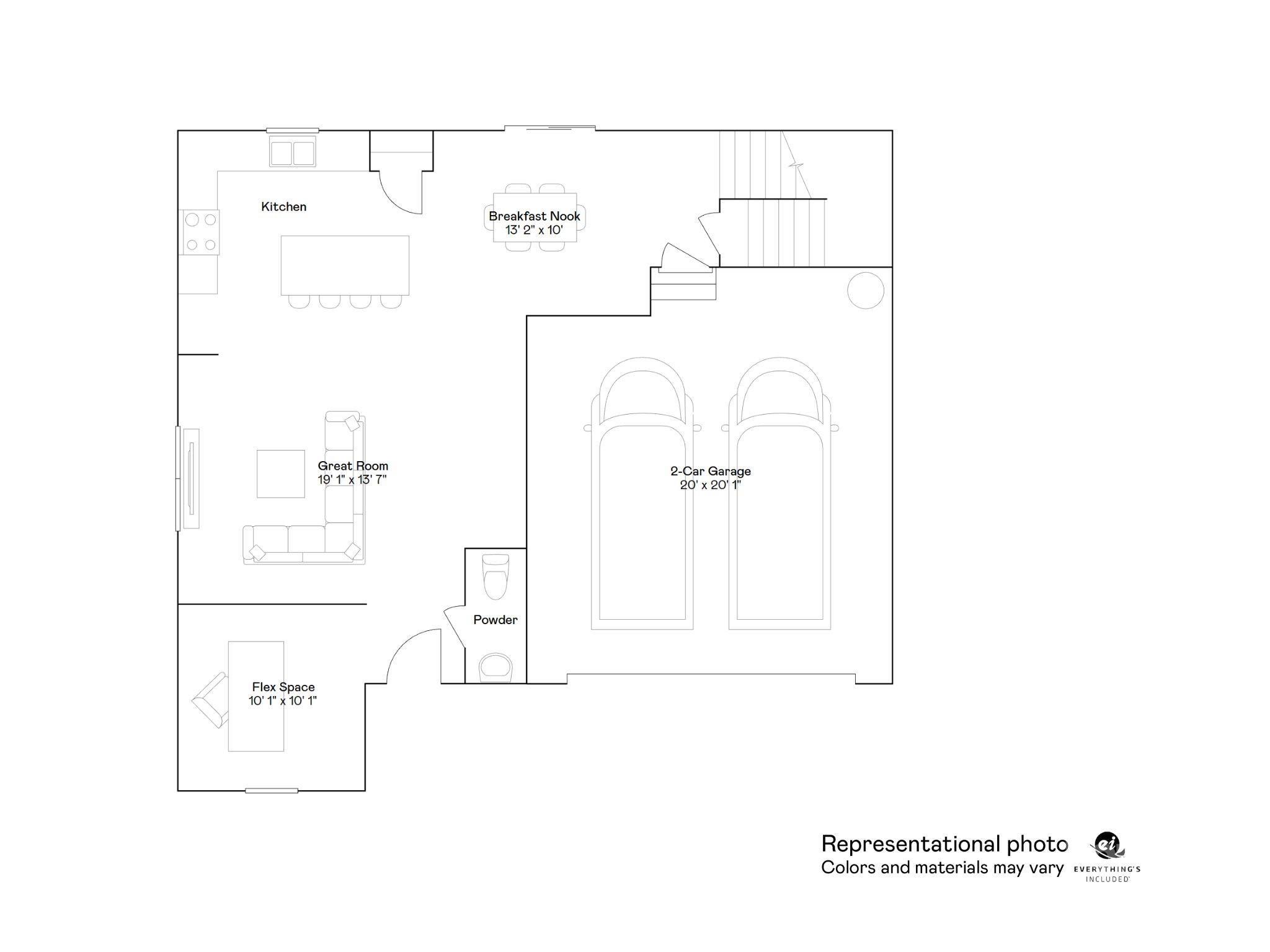 614 Mile Crk Road, Unit 30 Edgemoor, SC 29712 - Photo 30 of 31 a picture of a room with a floor plan