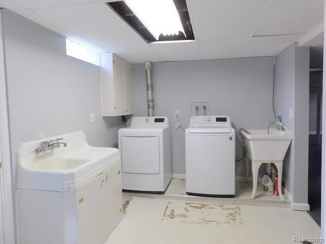 9681 Allen Road Allen Park, MI 48101 - Photo 59 of 65 59. LAUNDRY AREA ~ WASHER & DRYER STAY!