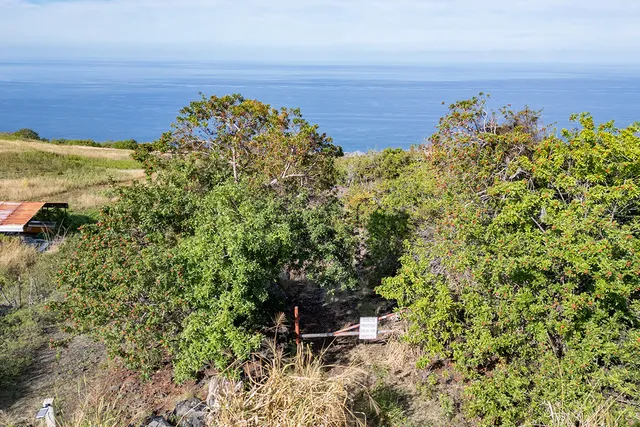 a view of a lake with a sitting space
