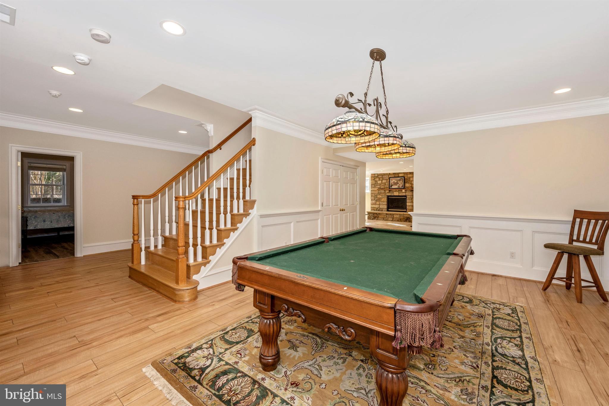11340 Albermyrtle Road Potomac, MD 20854 - Photo 33 of 42 Basement pool table room