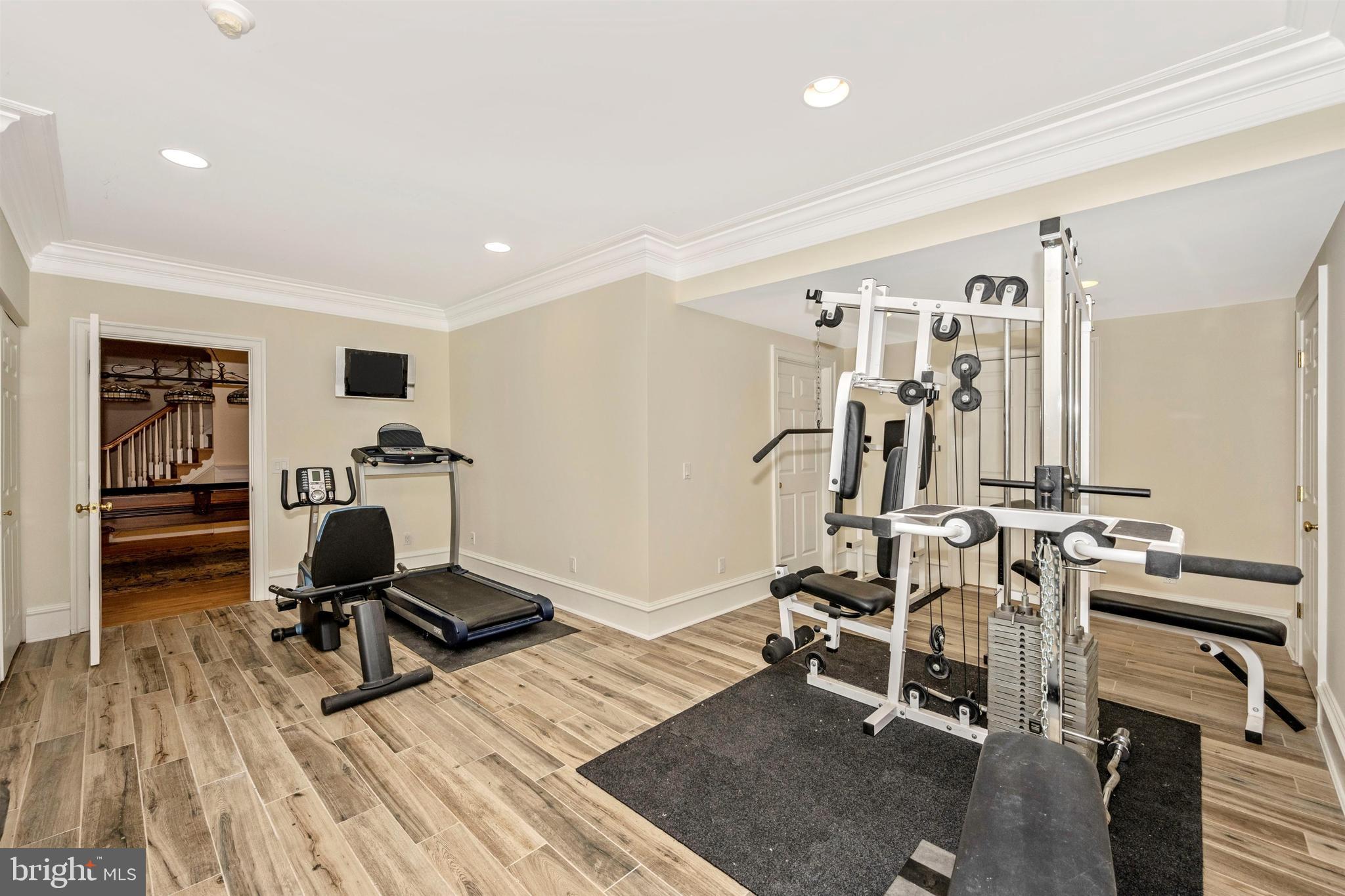 11340 Albermyrtle Road Potomac, MD 20854 - Photo 40 of 42 Exercise room in basement