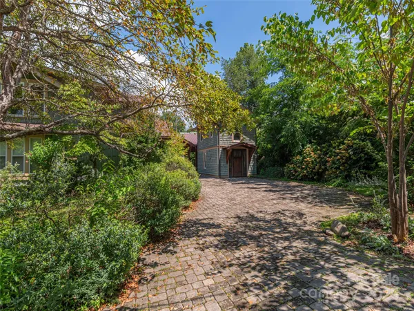 a pathway of a yard