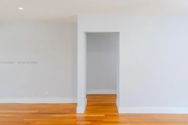a view of hallway with stairs