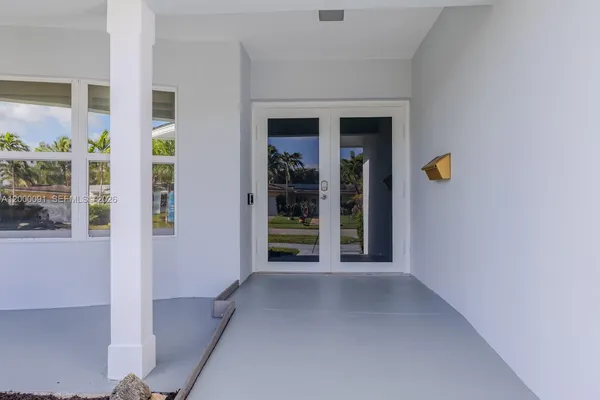 a view of an empty room