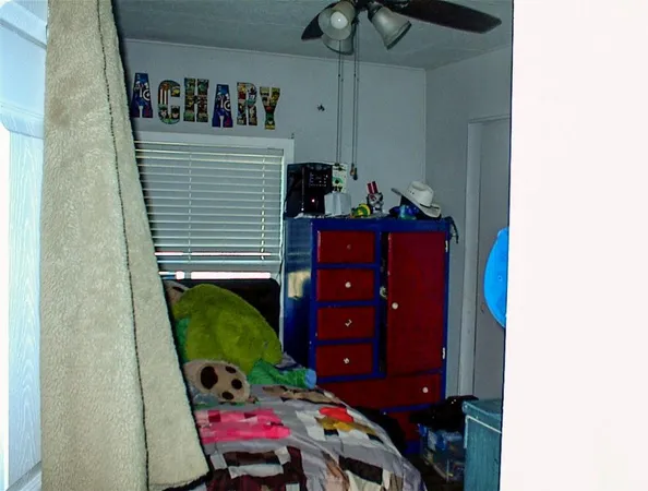 a room with furniture and closet