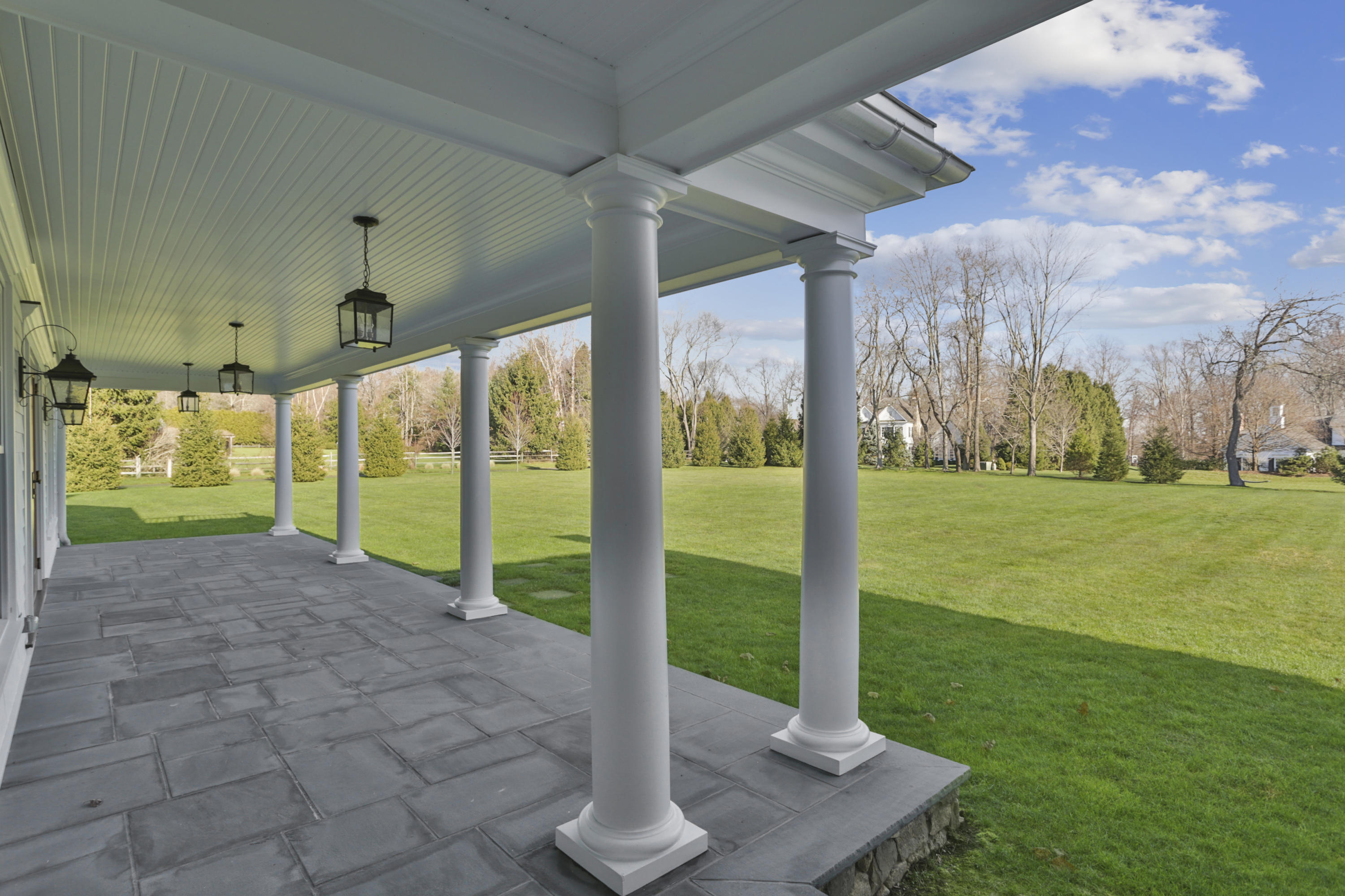 366 Brookside Road Darien, CT 06820 - Photo 29 of 40 a view of a porch with garden
