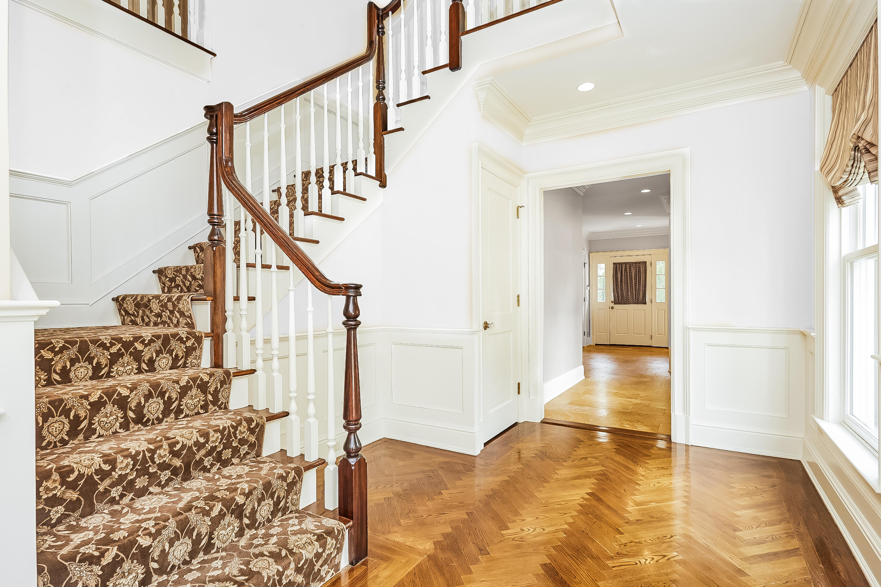 366 Brookside Road Darien, CT 06820 - Photo 7 of 40 a view of entryway with wooden floor