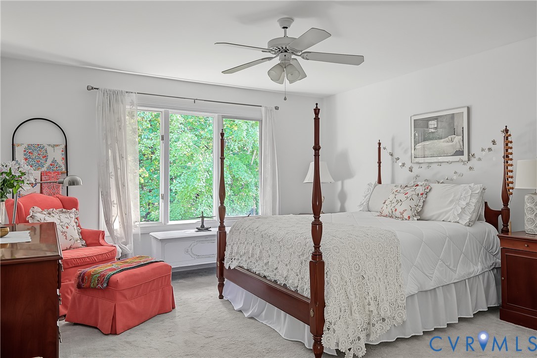 3131 Stony Point Road, Unit B Richmond, VA 23235 - Photo 51 of 65 White walls with a ceiling fan, large windows, and