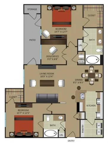 $2,029 | 100 Ladson Court, Unit 525, Decatur, GA 30033