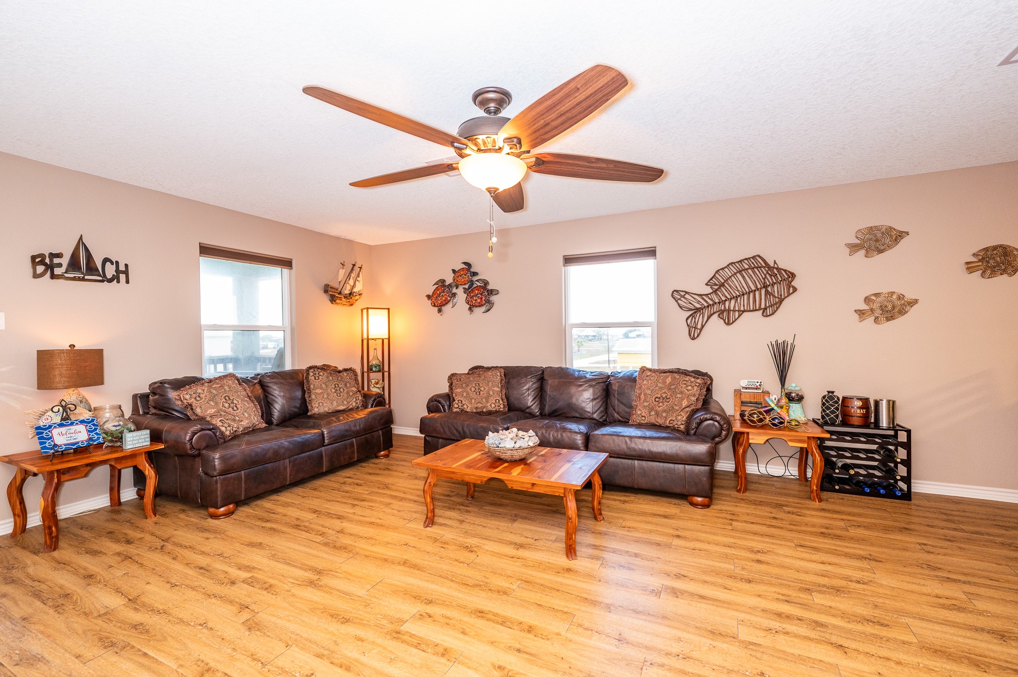 115 Albacore Street Sargent, TX 77414 - Photo 15 of 29 a living room with furniture and a large window