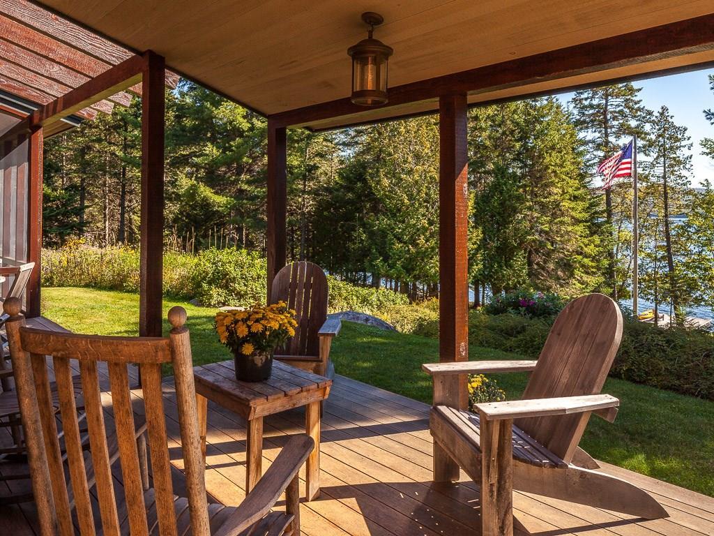 118 Wigton Road Rangeley, ME 04970 - Photo 14 of 35 Covered seating area off the living room