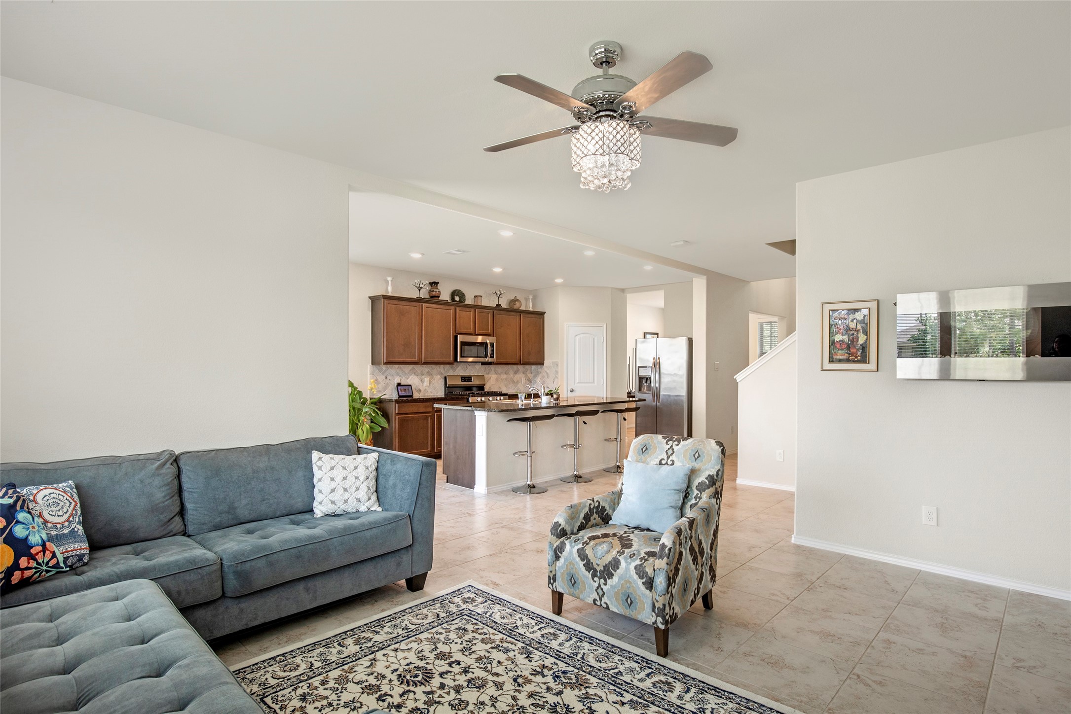 4519 Whitehaven Ridge Way Porter, TX 77365 - Photo 23 of 35 a living room with furniture kitchen view and a window