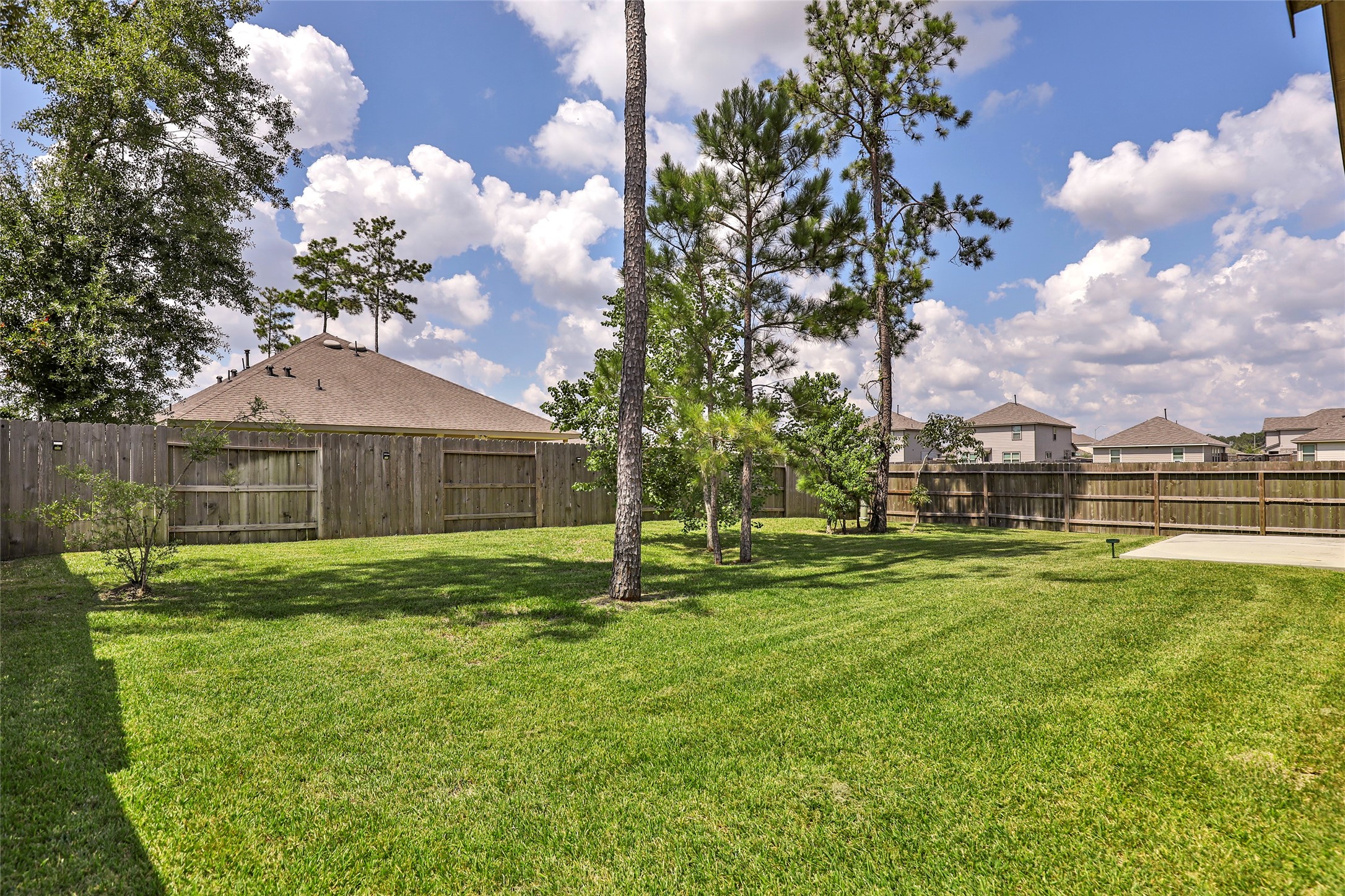 4519 Whitehaven Ridge Way Porter, TX 77365 - Photo 8 of 35 a view of a house with a big yard and a large tree