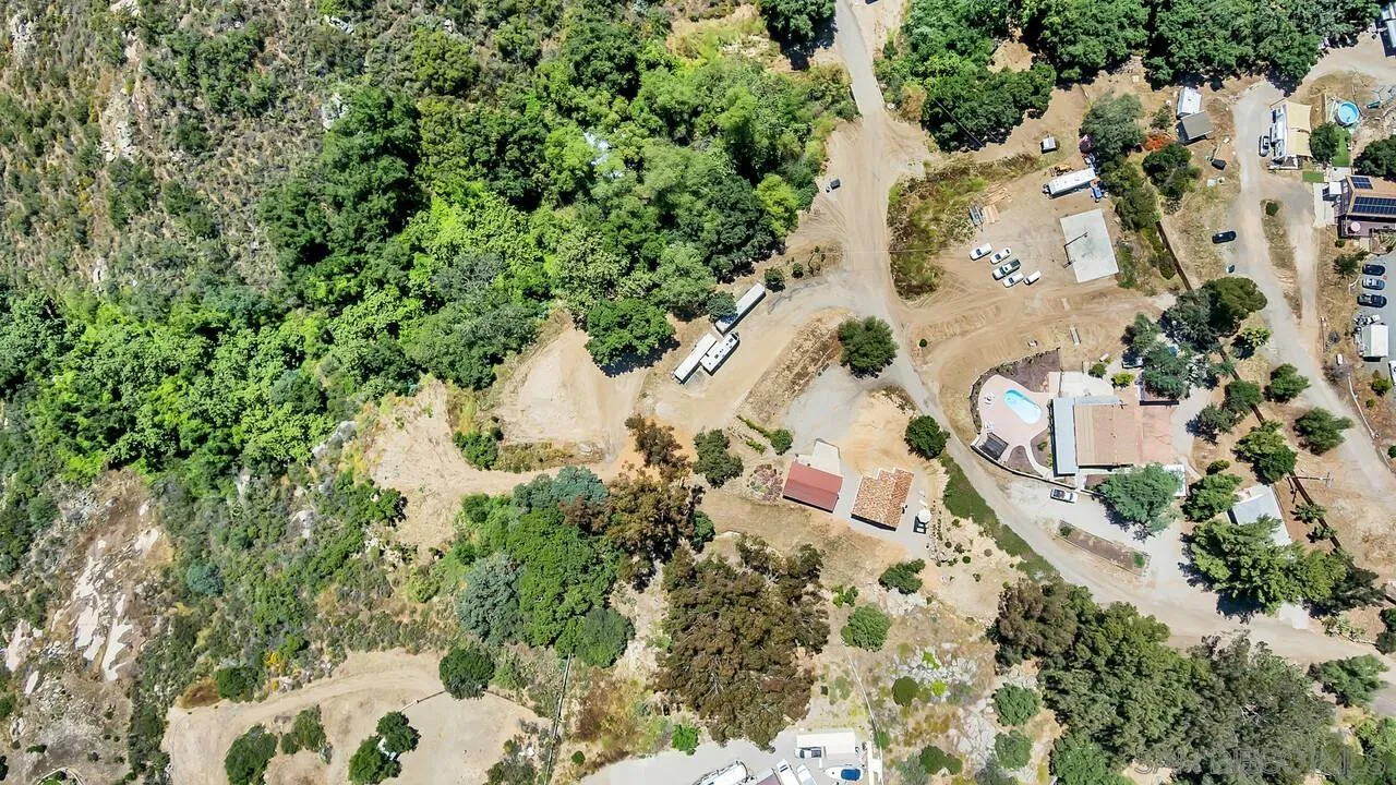 1356 Real Way Lane Alpine, CA 91901 - Photo 53 of 58 an aerial view of a house with a yard and garden