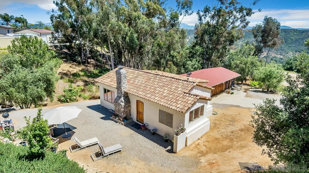 1356 Real Way Lane Alpine, CA 91901 - Photo 58 of 58 an aerial view of a house with a yard
