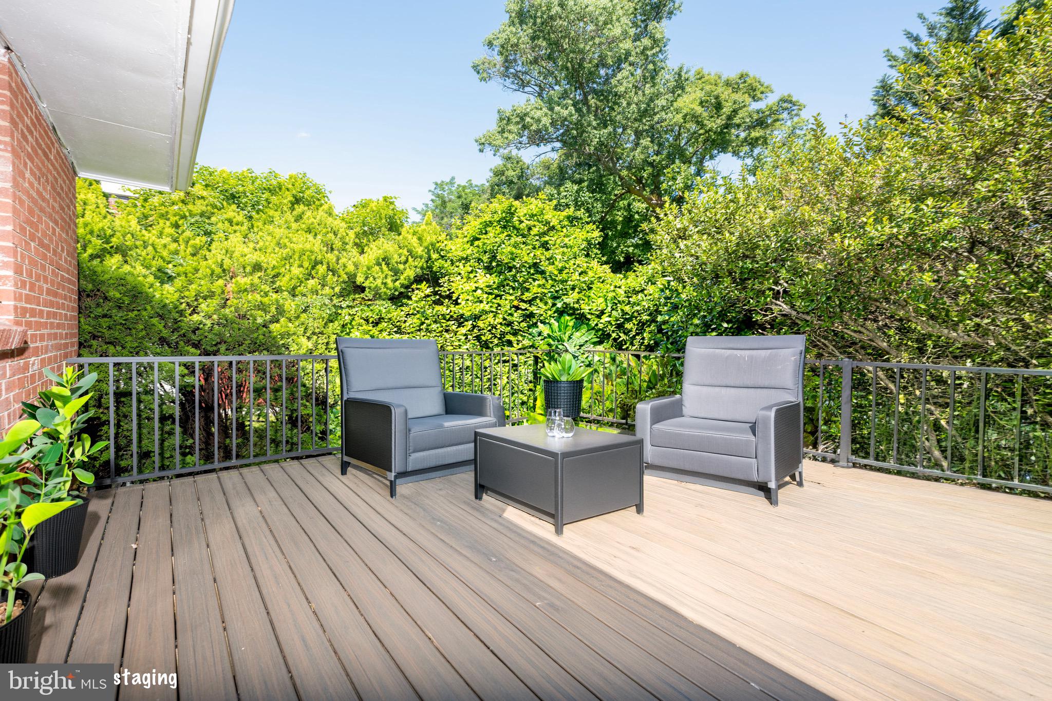 1418 Thornden Road Rockville, MD 20851 - Photo 18 of 19 a balcony with wooden floor