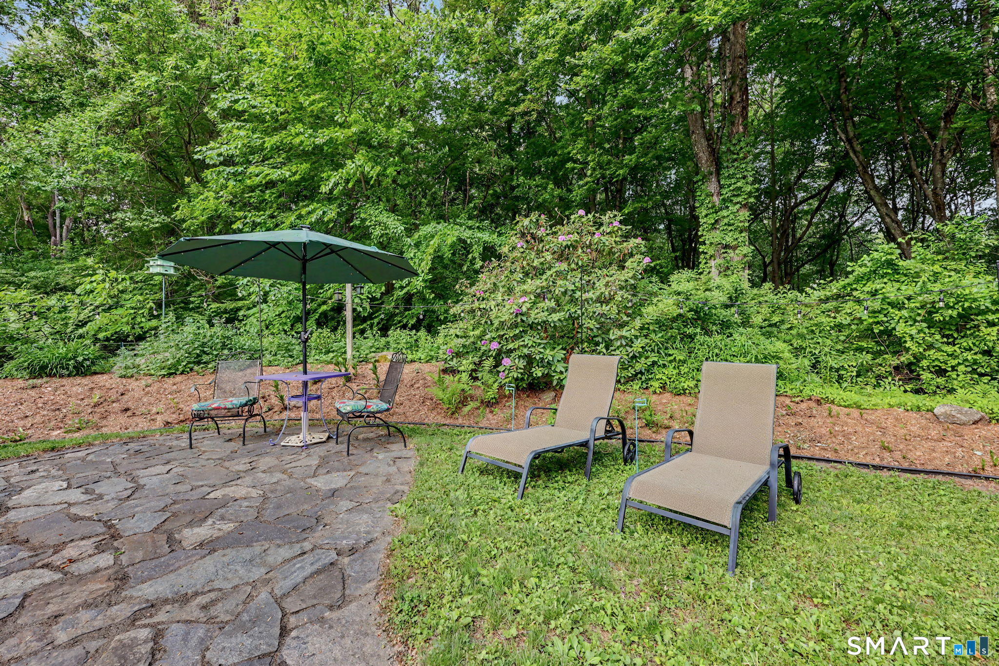 571 Wheeler Road Monroe, CT 06468 - Photo 30 of 40 a view of backyard with plants and outdoor seating