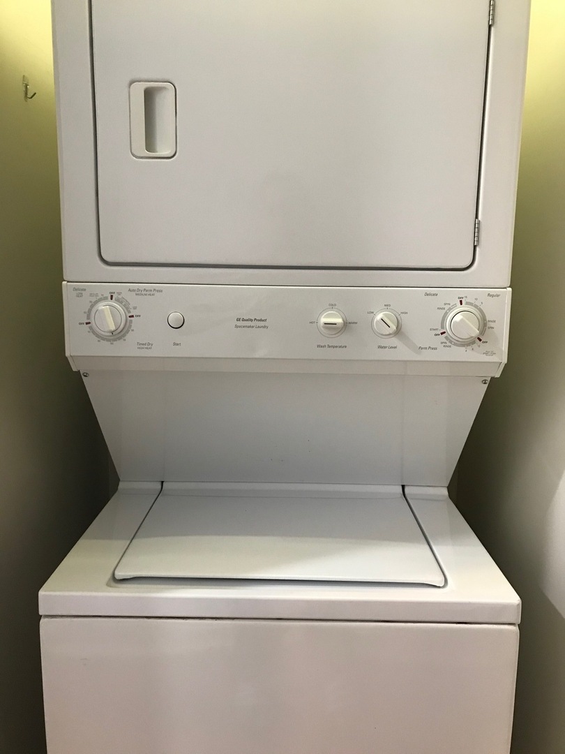 1224 West Van Buren Street, Unit 822 Chicago, IL 60607 - Photo 16 of 21 a close view of washer and dryer