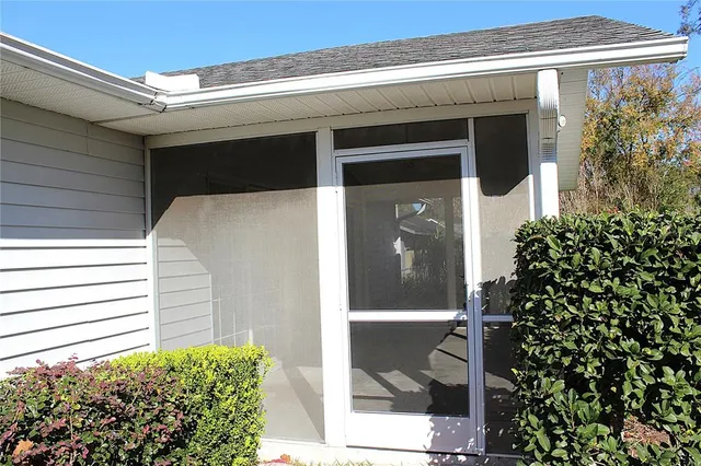 a yellow house with outdoor space